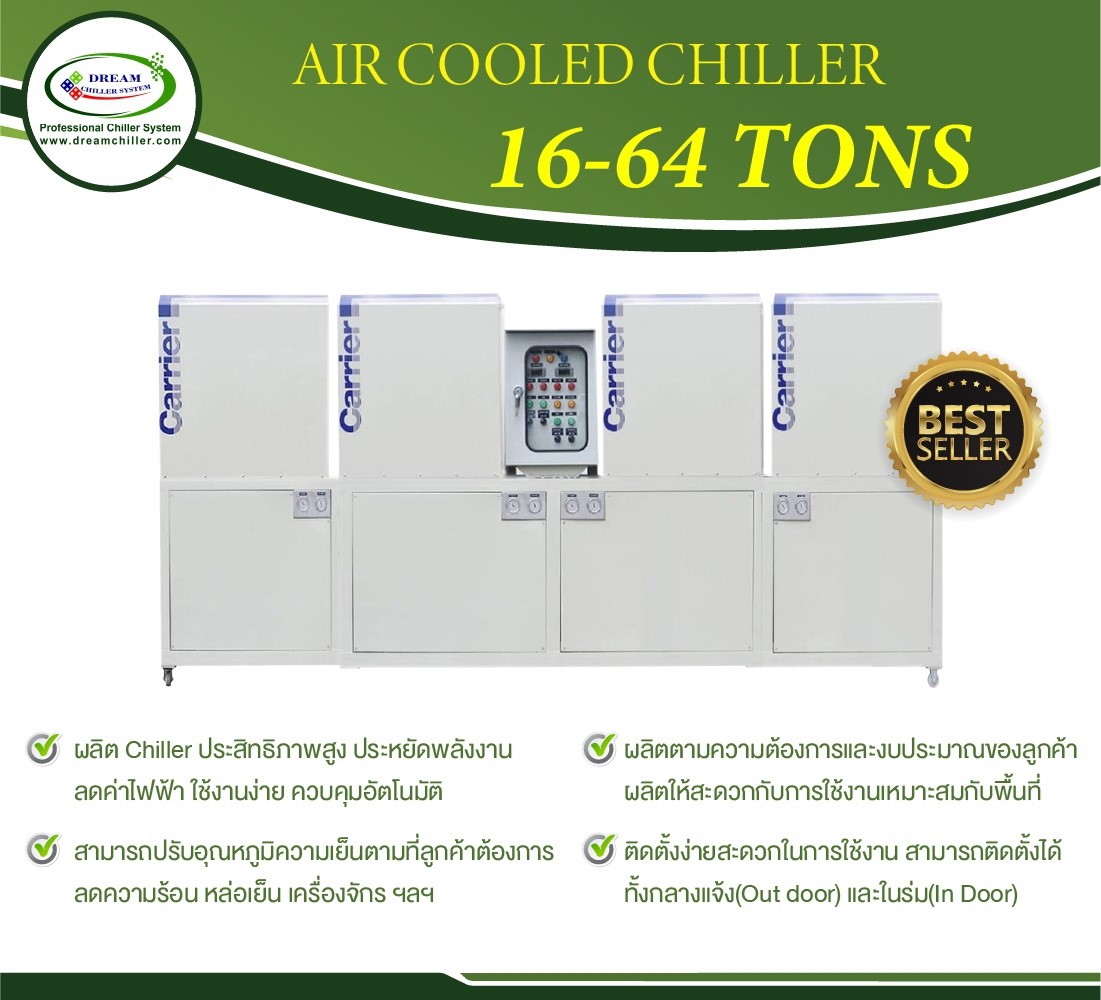 AIR COOLED CHILLER  16 – 64 TONS.