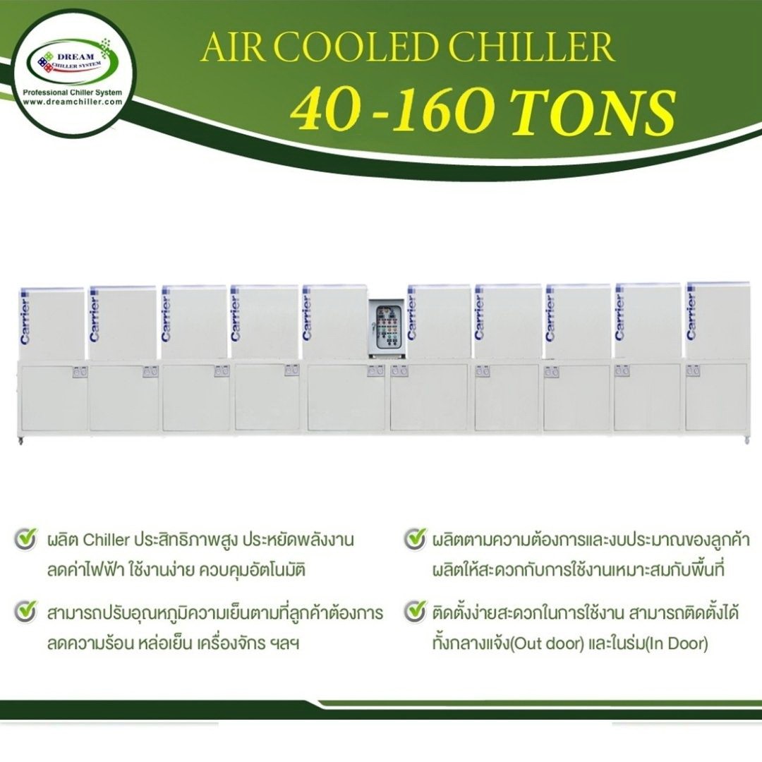 AIR COOLED CHILLER  40 – 160 TONS.