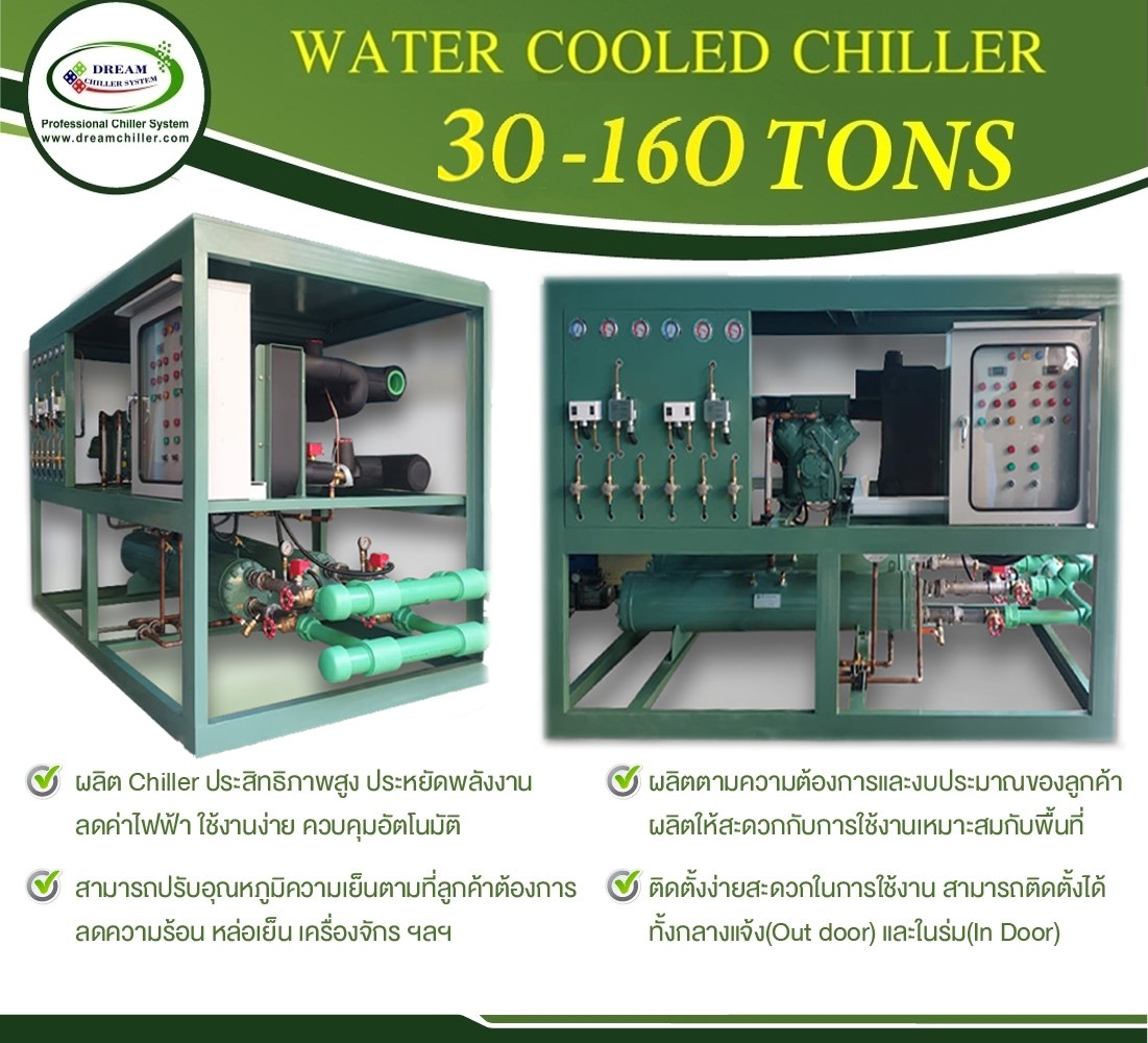 Water Cooled Chiller 30 - 160 Tons.
